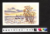 藏品(〔陳廷祥先生收藏系列〕：昭和年間明信片簿(一)鄉間牛車風景畫作明信片)的圖片